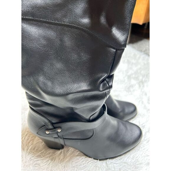 White House Women’s Gracelynn Black Slouch Boots Size 9W - Picture 12 of 12